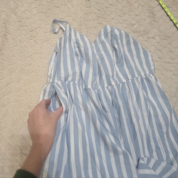 Old Navy Blue & White Tiered Cami Maxi Dress, Size X-Large - Picture 7 of 9